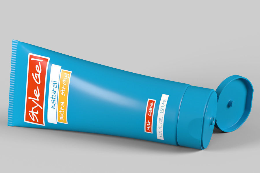 Cosmetic tube 03 3D model_8