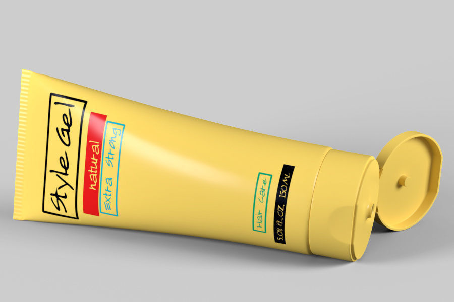 Cosmetic tube 03 3D model_6