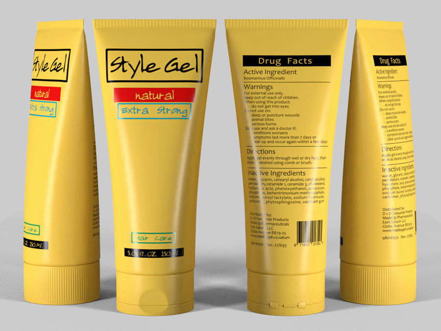 Cosmetic tube 03 3D model_2