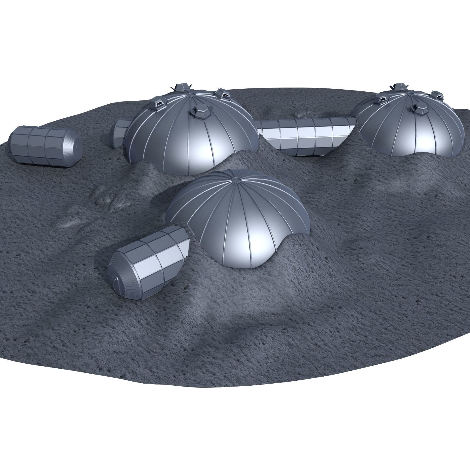 ESA Moon Village 2 3D model_11