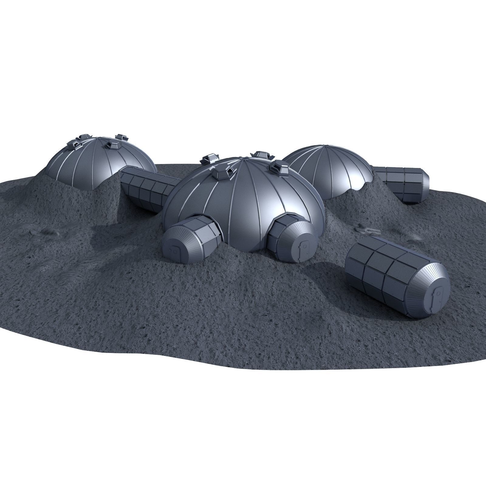 ESA Moon Village 2 3D model_8