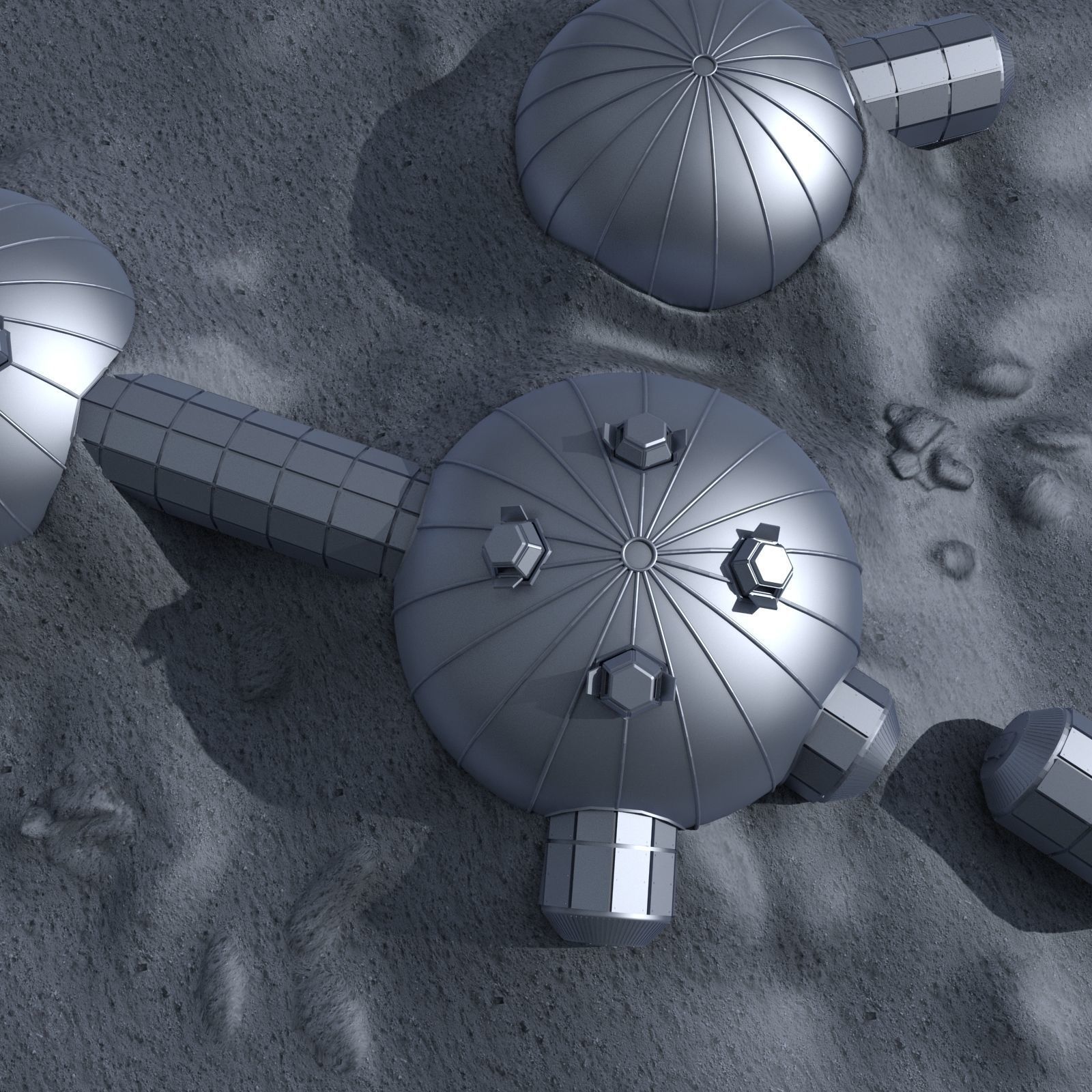 ESA Moon Village 2 3D model_7