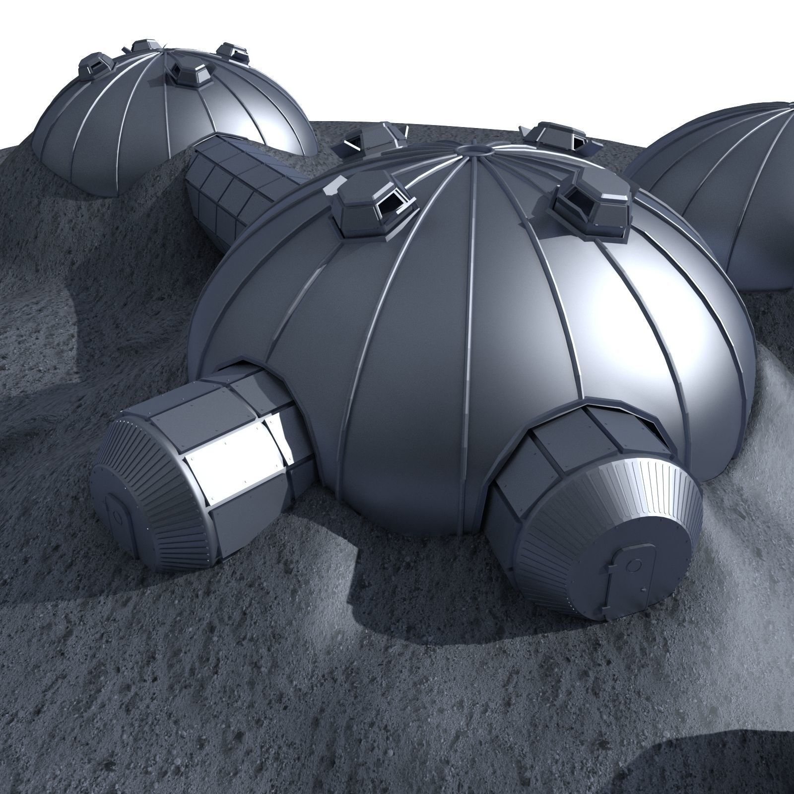 ESA Moon Village 2 3D model_10