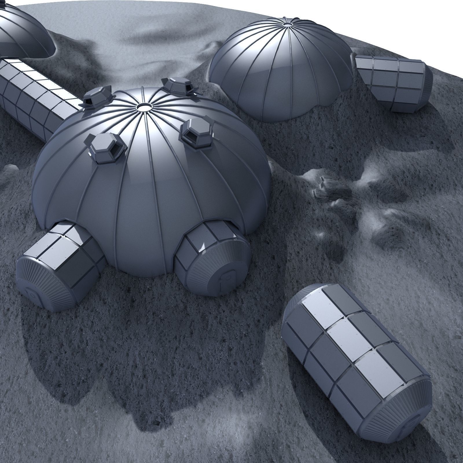 ESA Moon Village 2 3D model_12