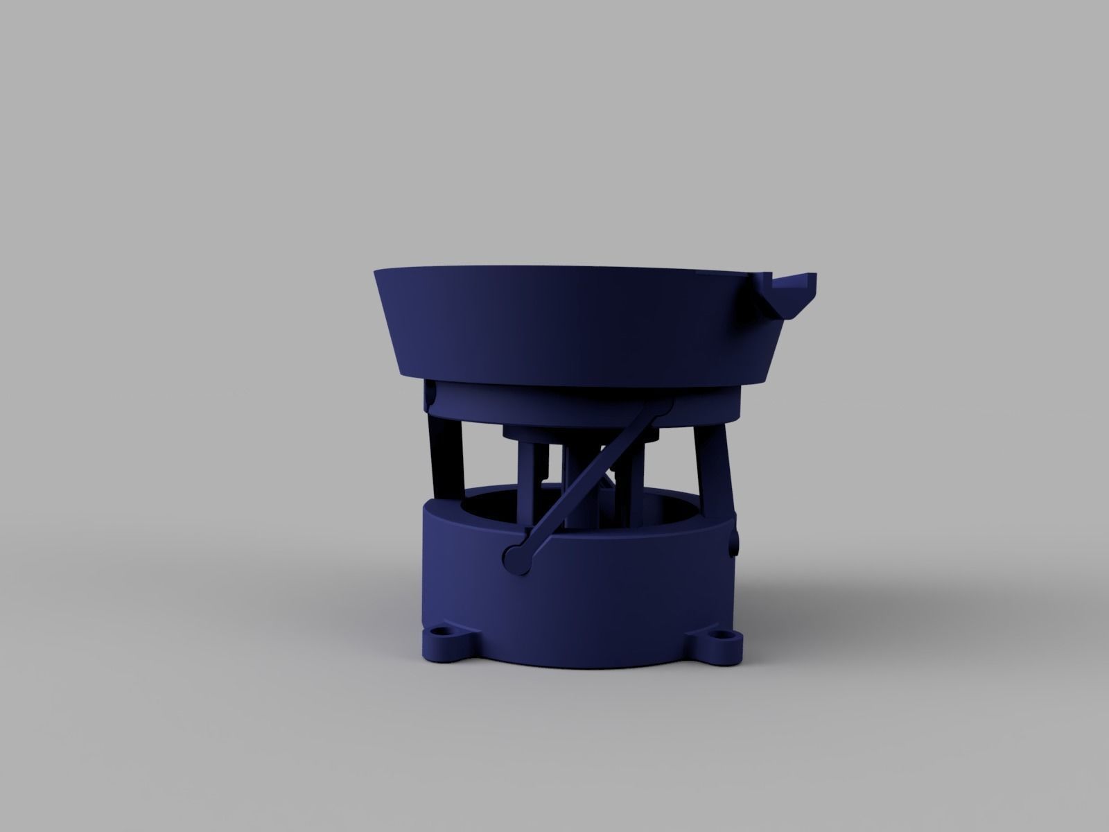 Industrial Vibrating Bowl Feeder - 3d Printed Working Model 3D print model_3