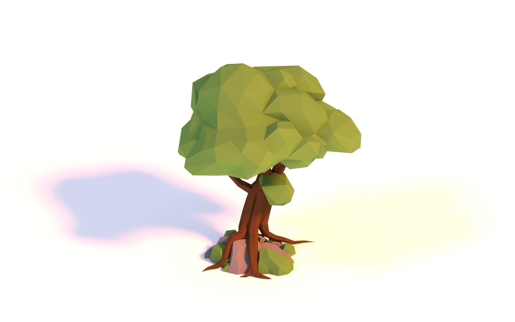 Low-poly Tree Low-poly 3D model_5