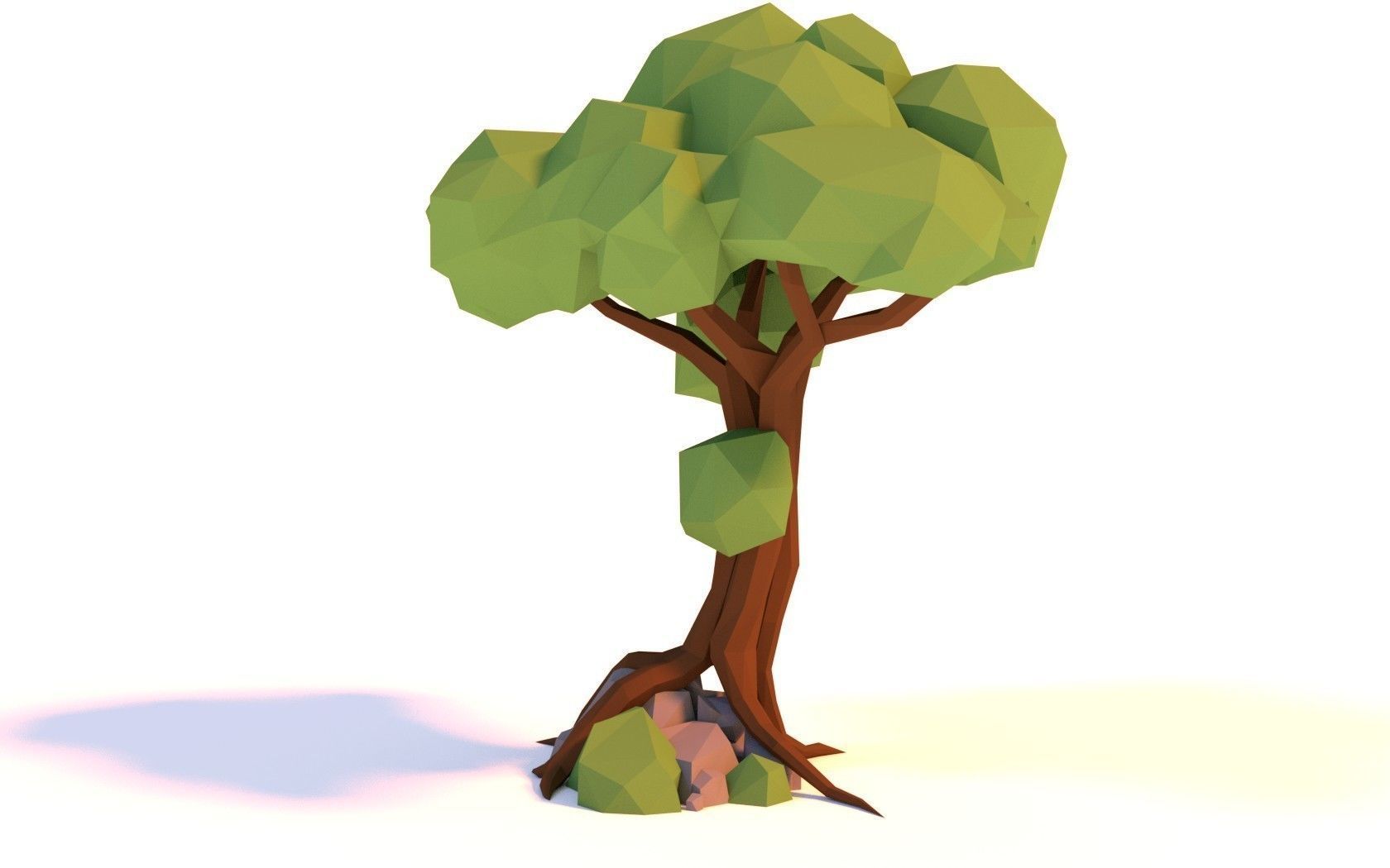 Low-poly Tree Low-poly 3D model_2