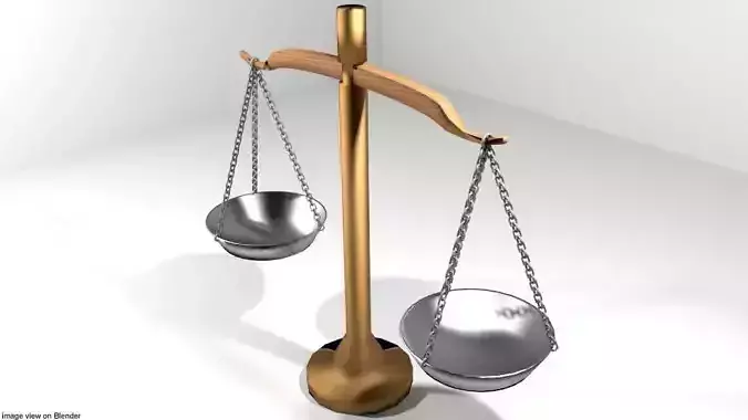 Weighing Scale - Type 2 3D model