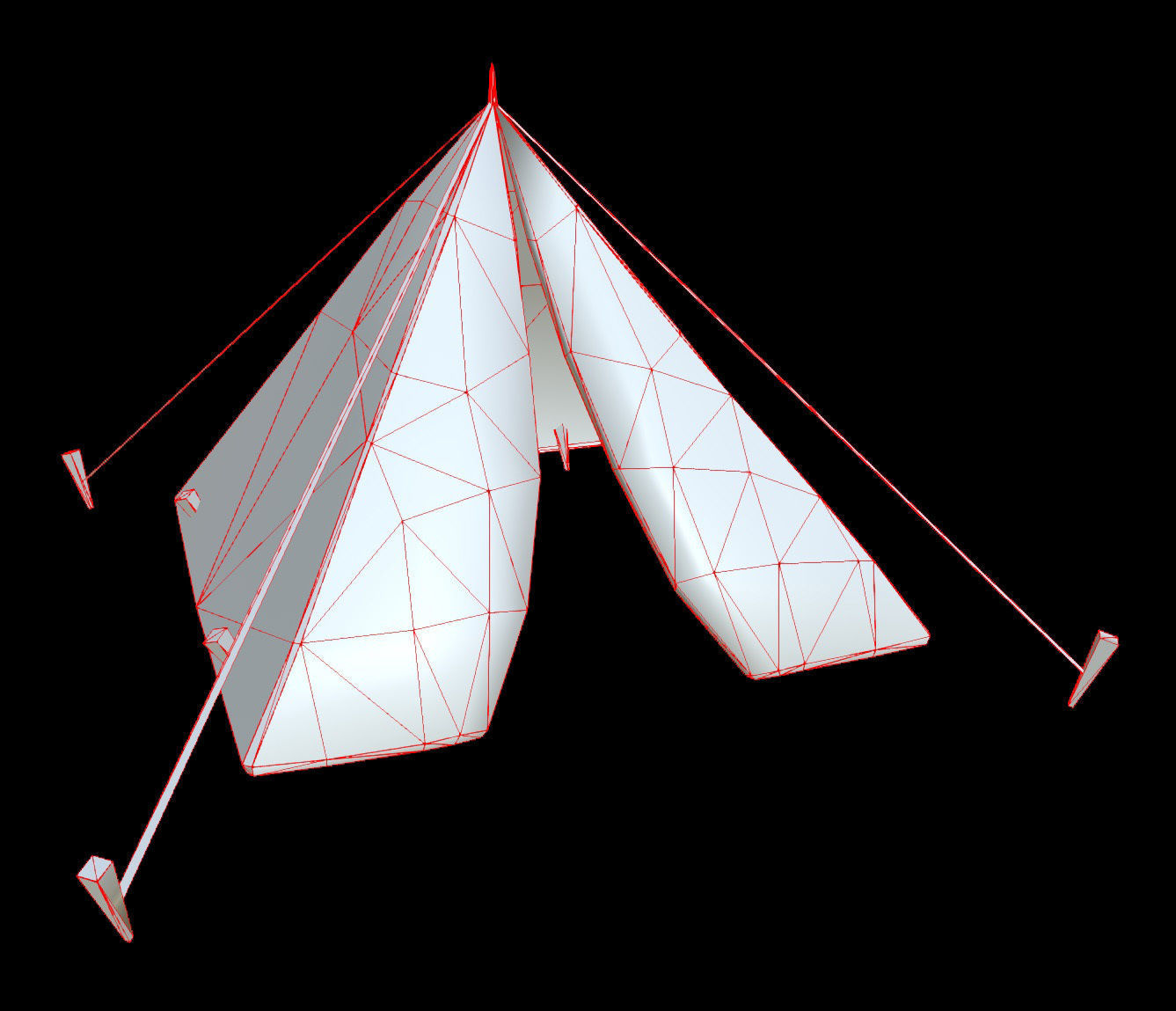 Military Tent - 3 - PBR - Textured Low-poly 3D model_7