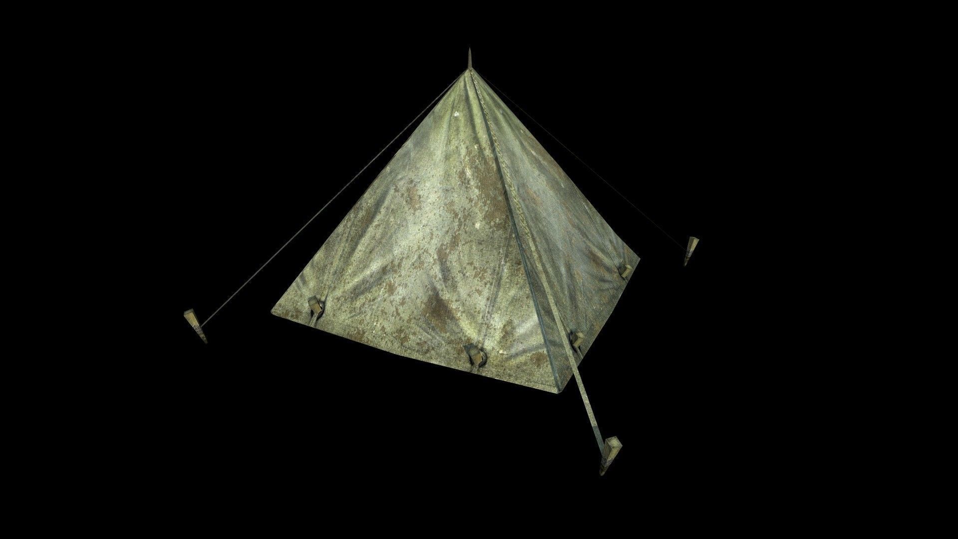 Military Tent - 3 - PBR - Textured Low-poly 3D model_3