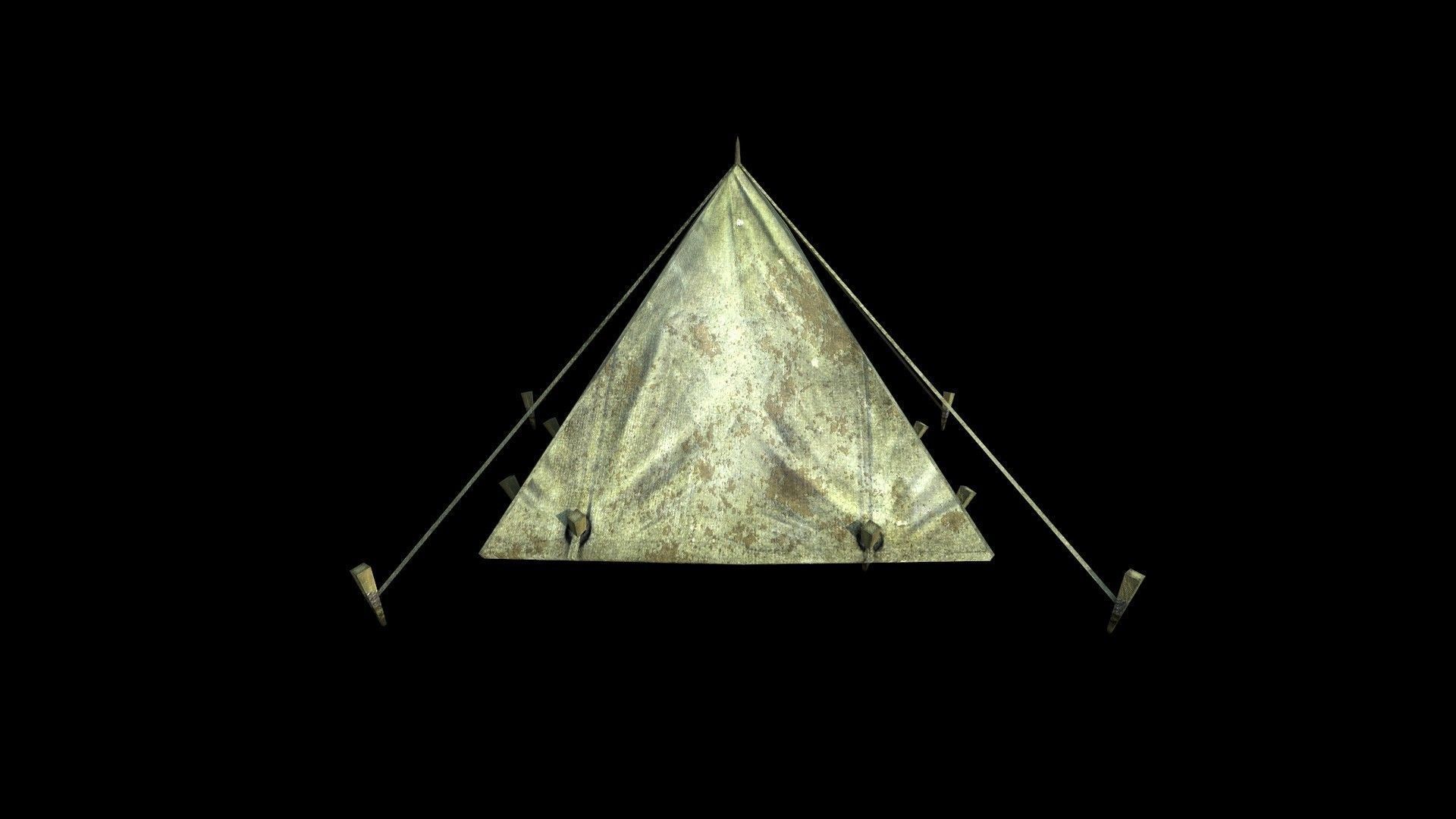 Military Tent - 3 - PBR - Textured Low-poly 3D model_4