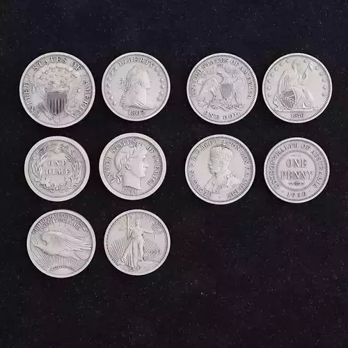 Coin Dollar 3D print model