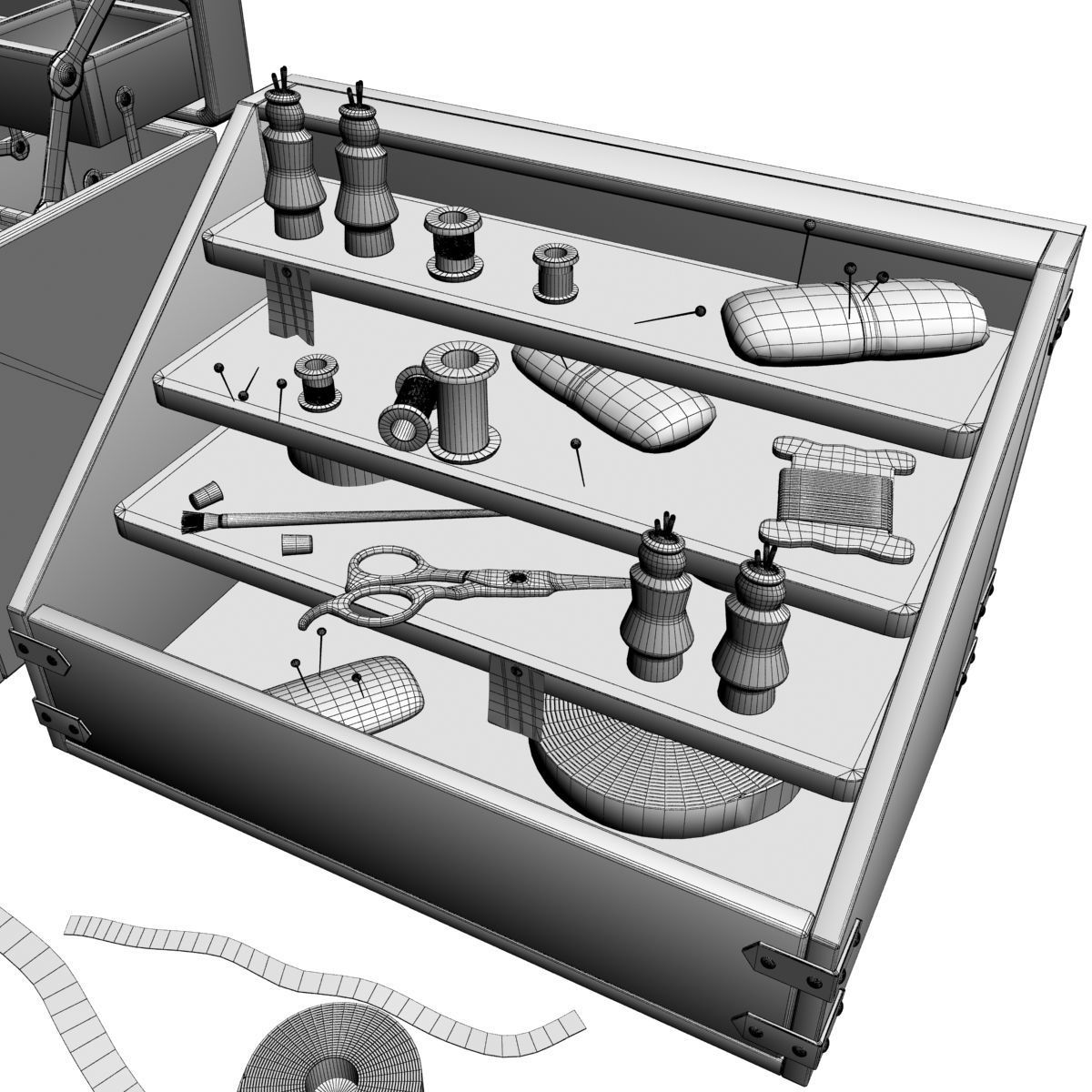 Sewing Box 3D model_6