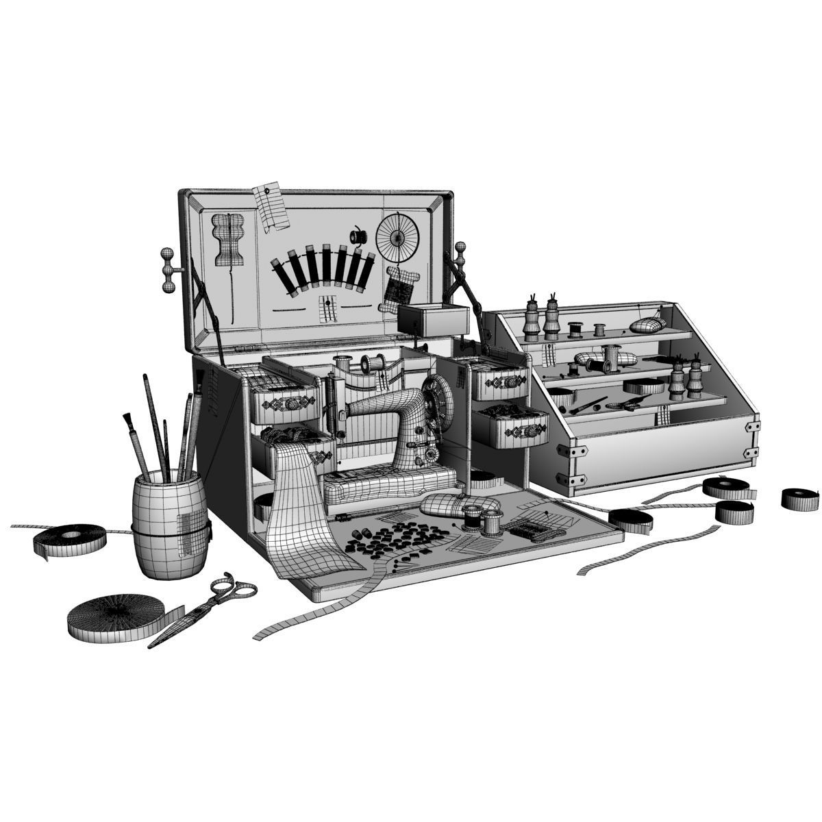 Sewing Box 3D model_4