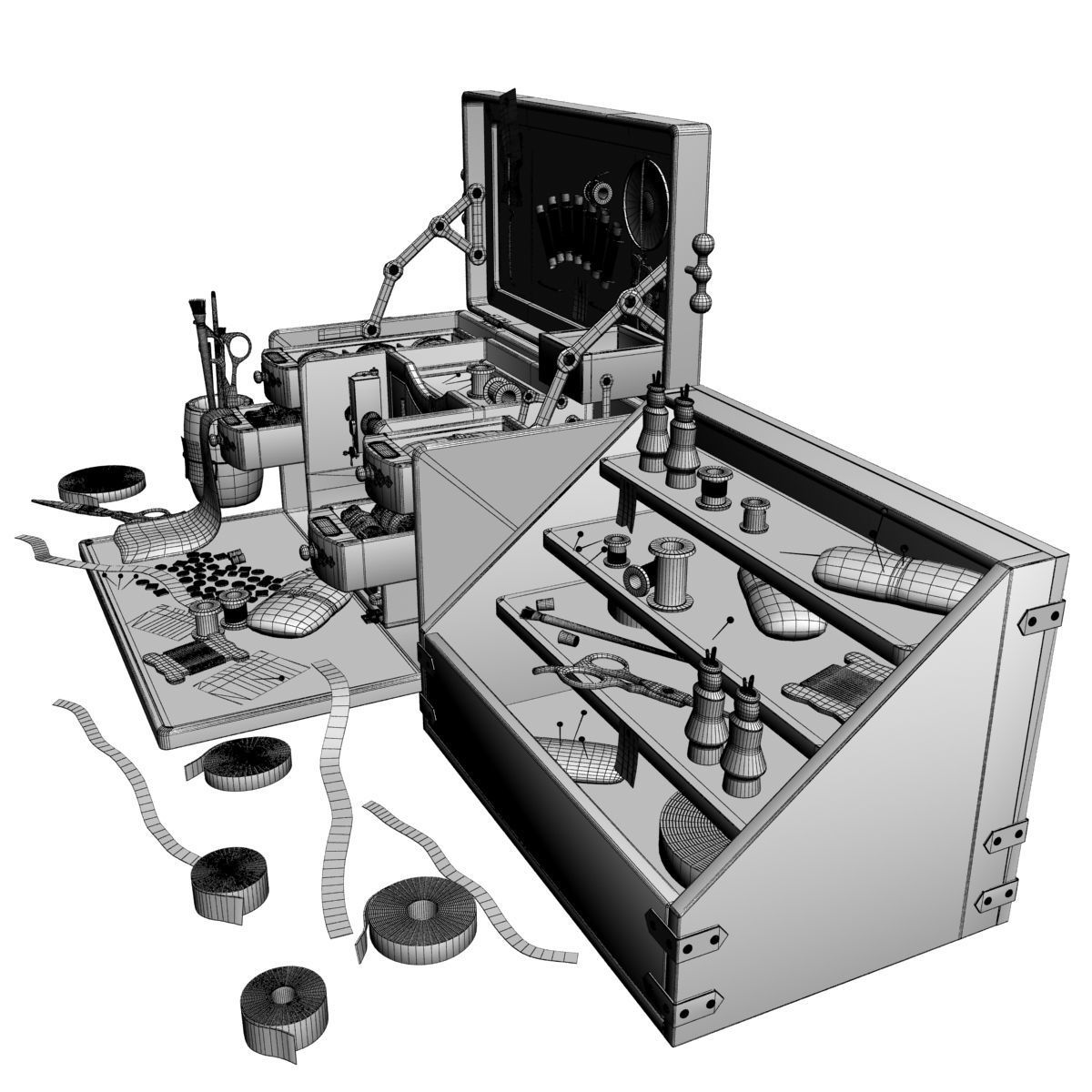 Sewing Box 3D model_7