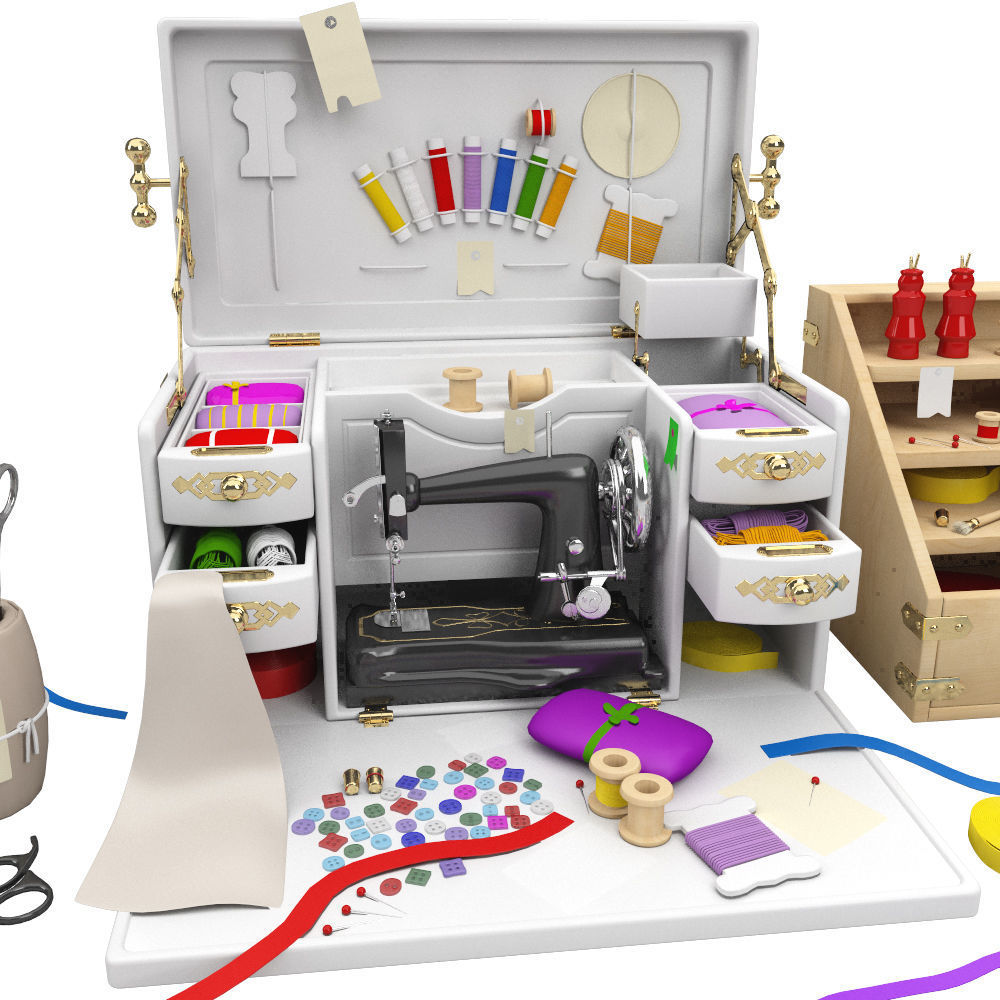Sewing Box 3D model_2