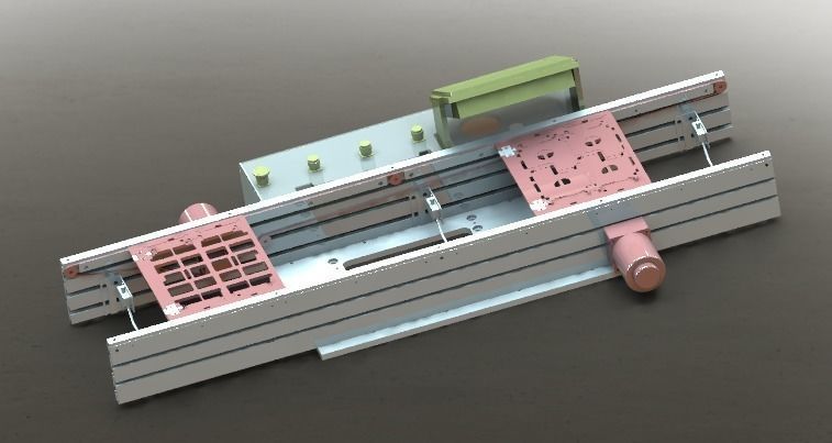 A belt conveyor 3D model_1