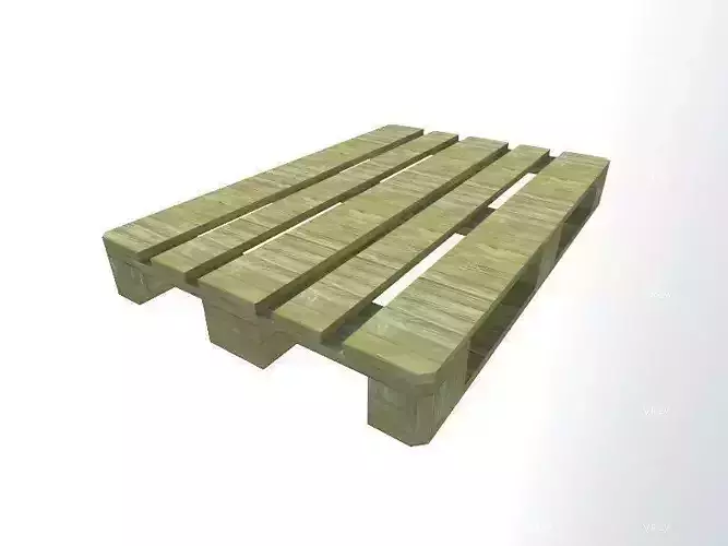 EUR-pallet wooden pallet Free 3D model