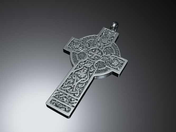Antique celtic cross 3D print model