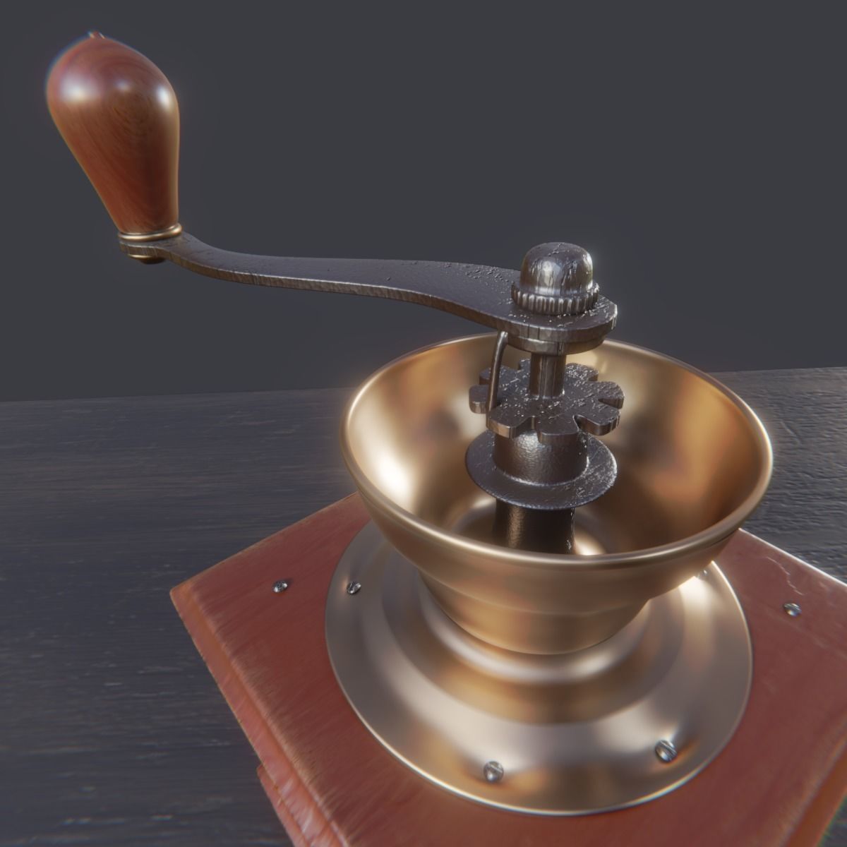 Coffee grinder 3D model_2