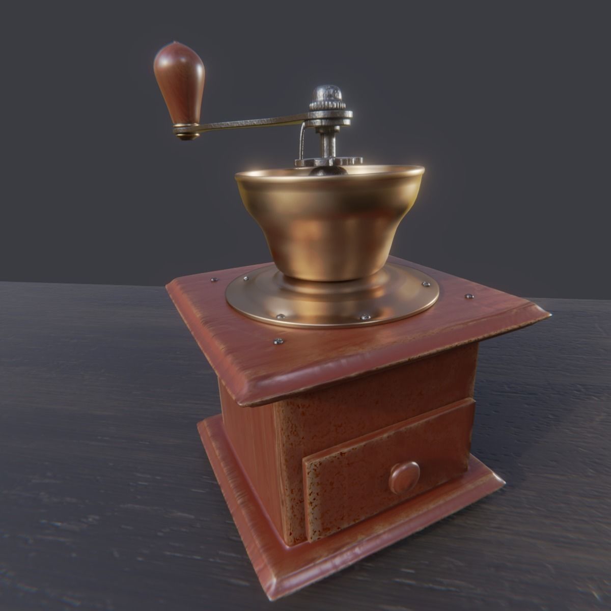 Coffee grinder 3D model_0
