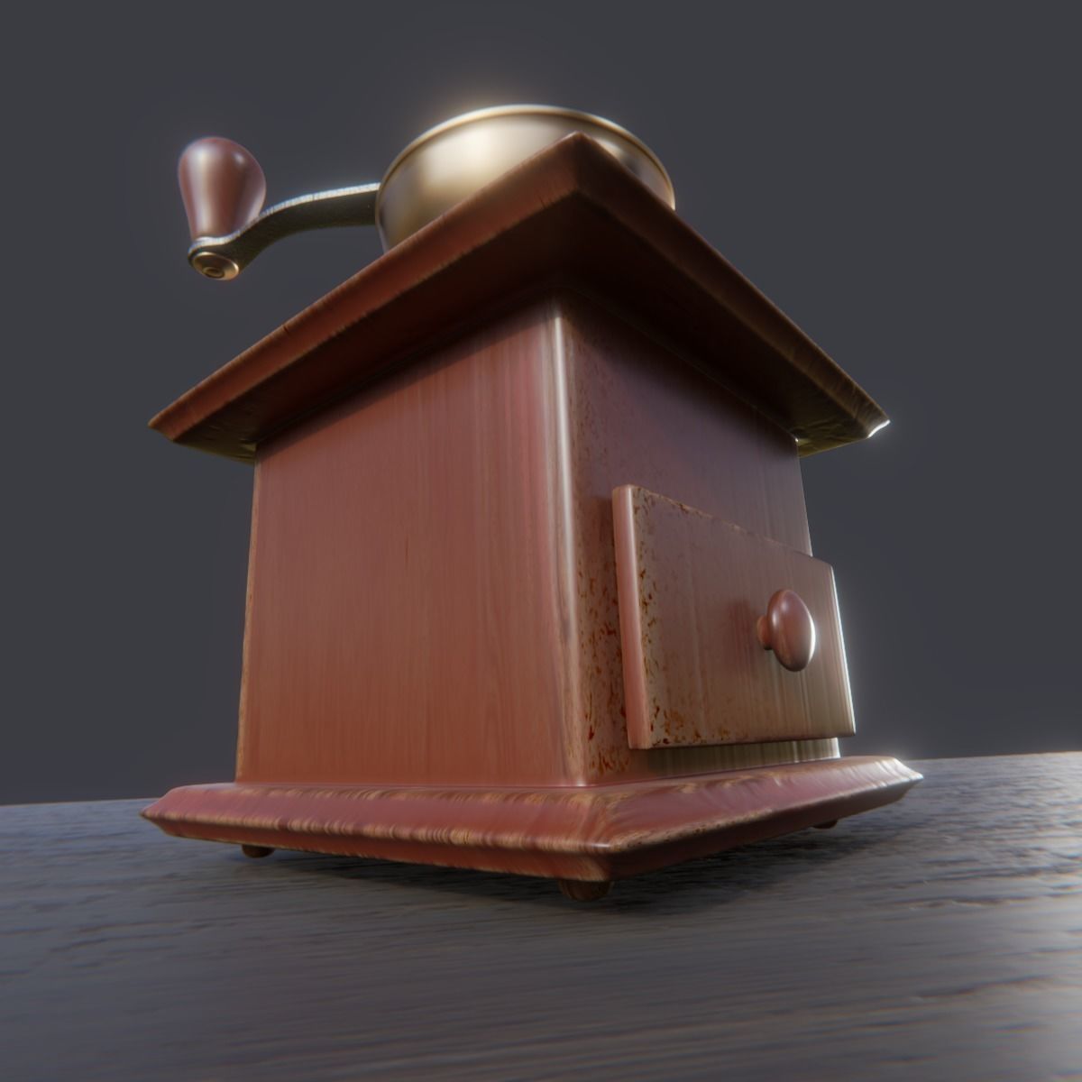 Coffee grinder 3D model_3