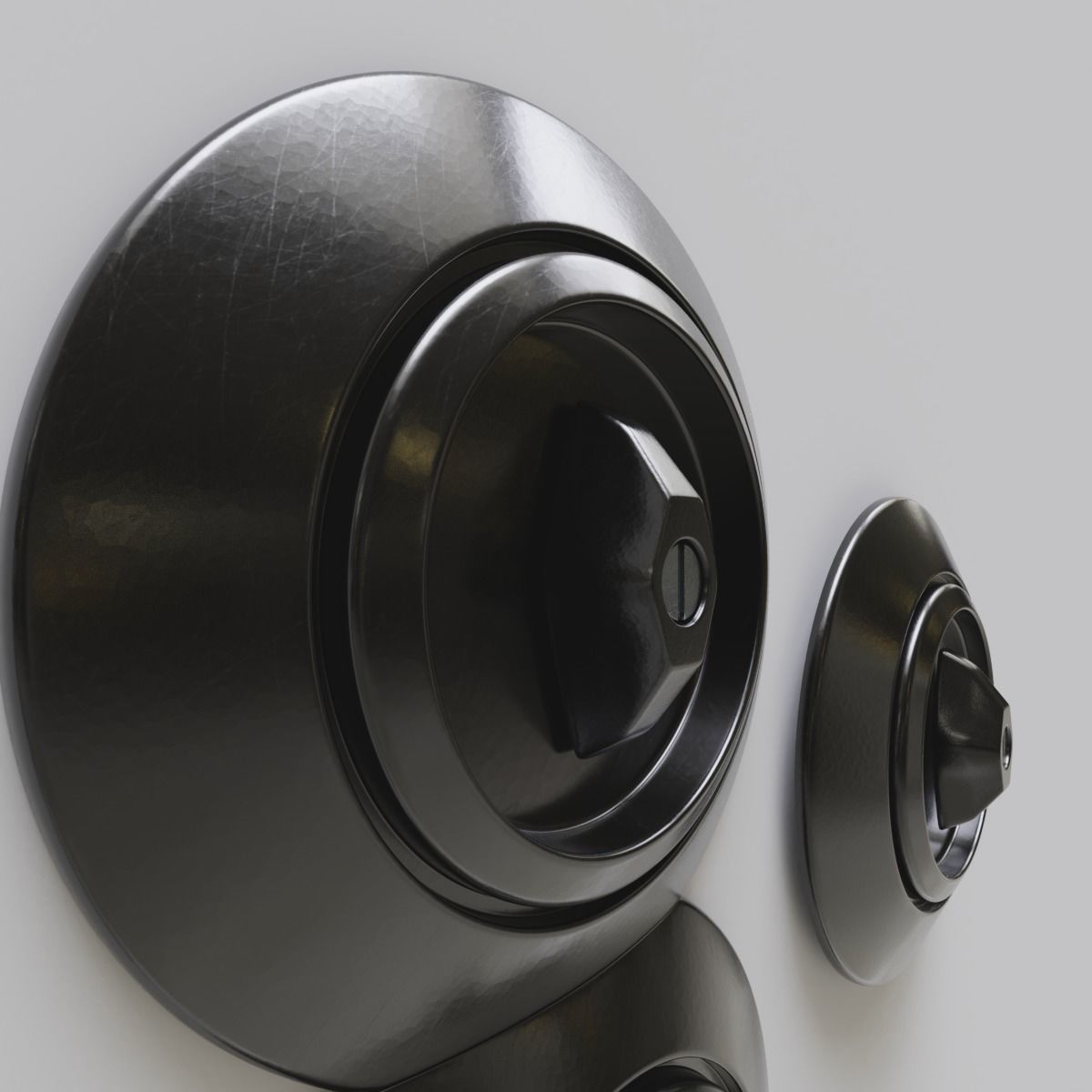 Set of switches and wall sockets 3D model_4