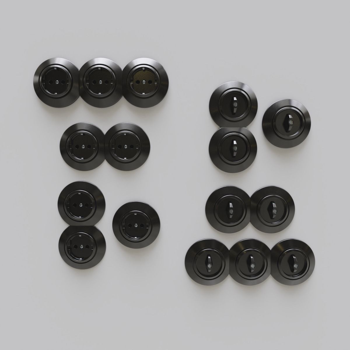 Set of switches and wall sockets 3D model_5