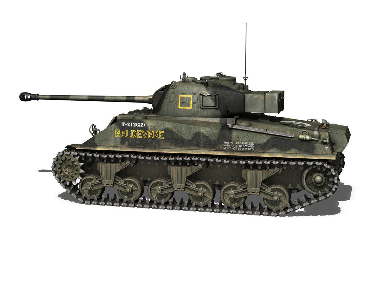 M4 Sherman MK VC Firefly - Beldevere 3D model_2
