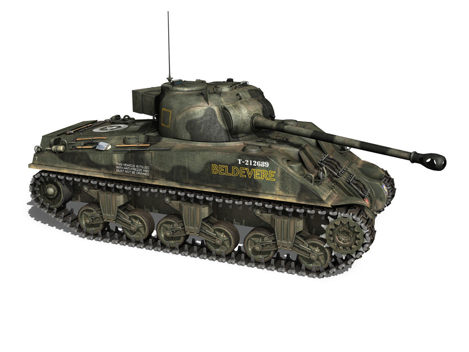M4 Sherman MK VC Firefly - Beldevere 3D model_5