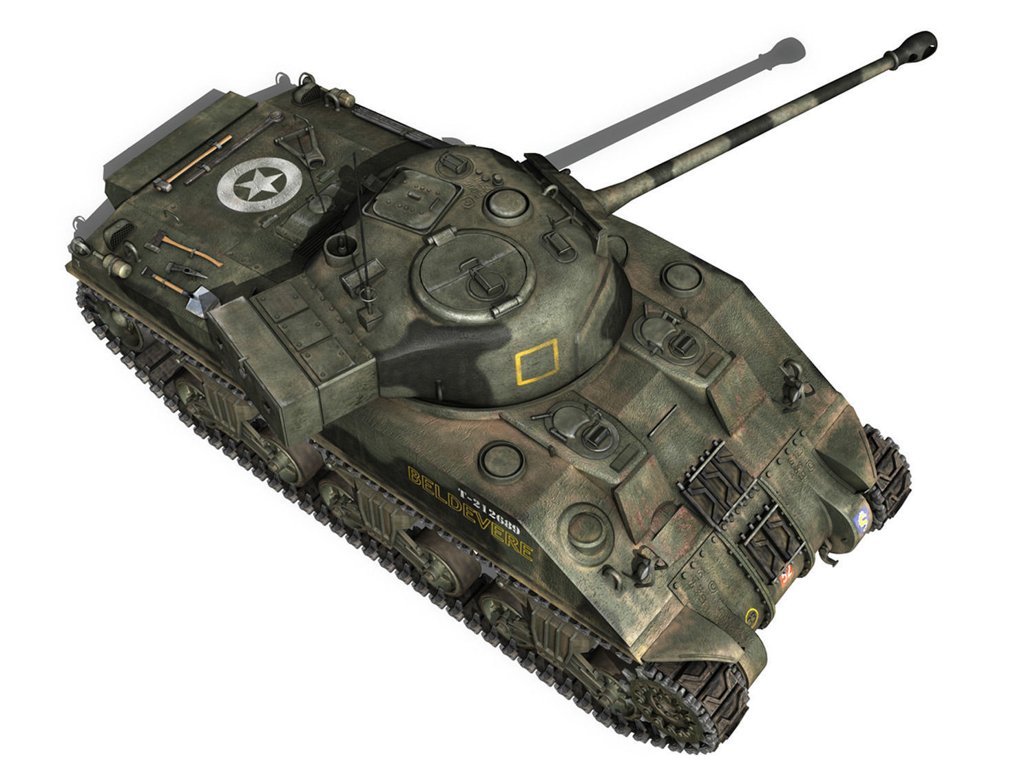 M4 Sherman MK VC Firefly - Beldevere 3D model_8
