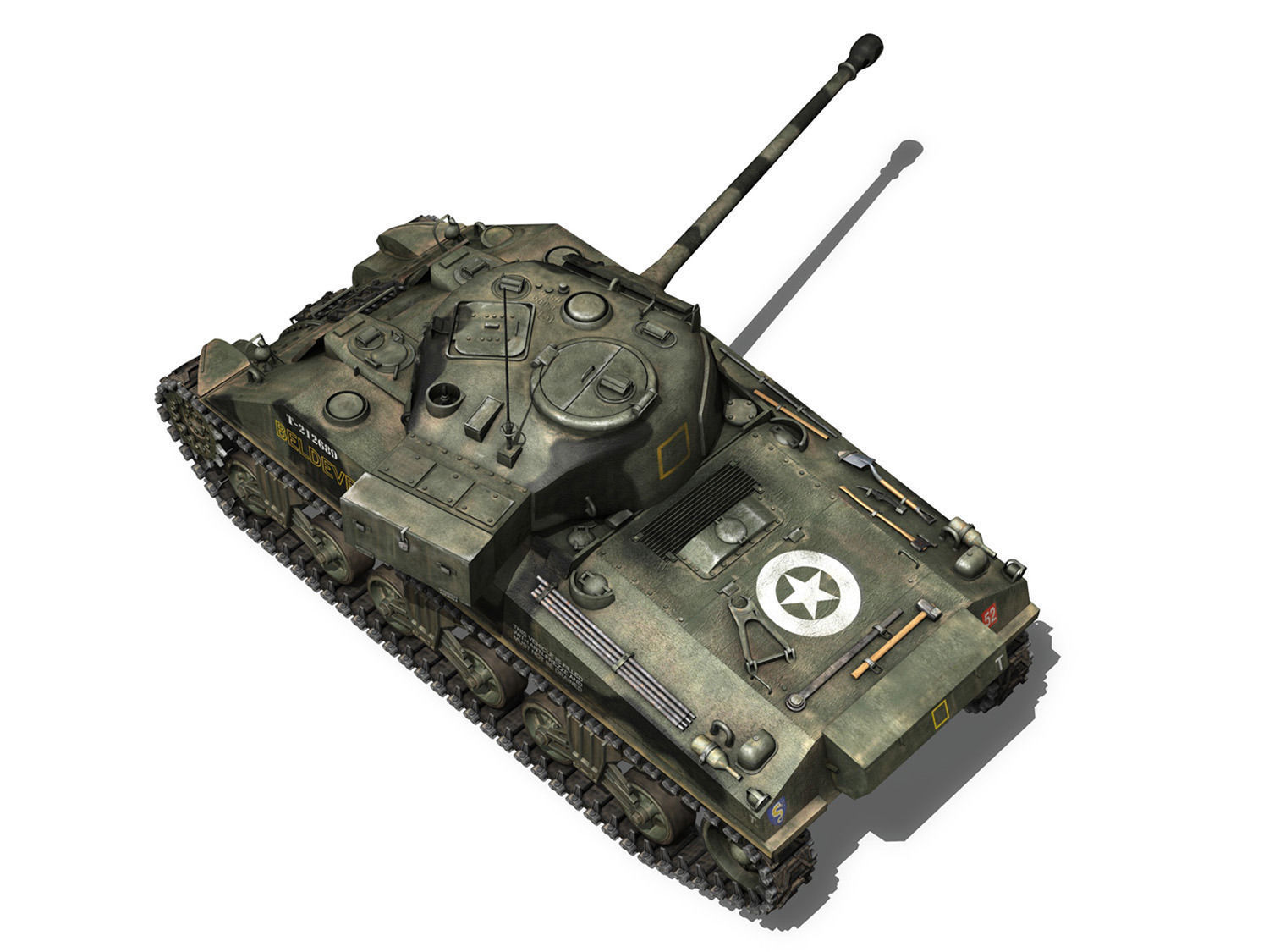 M4 Sherman MK VC Firefly - Beldevere 3D model_9