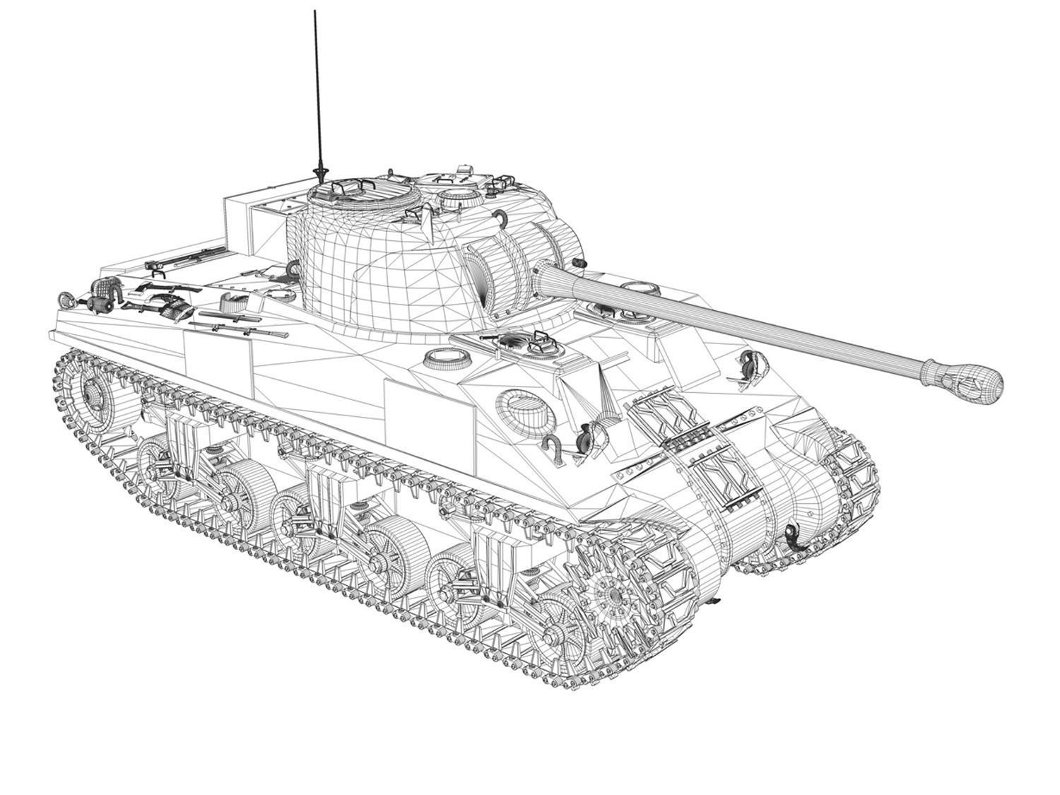 M4 Sherman MK VC Firefly - Beldevere 3D model_13