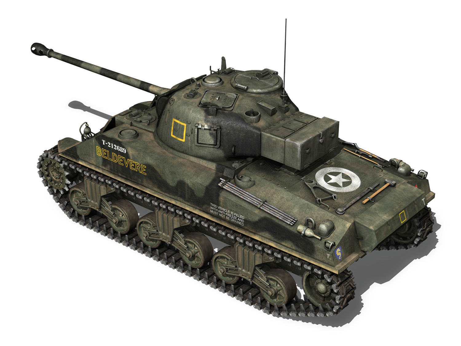 M4 Sherman MK VC Firefly - Beldevere 3D model_3