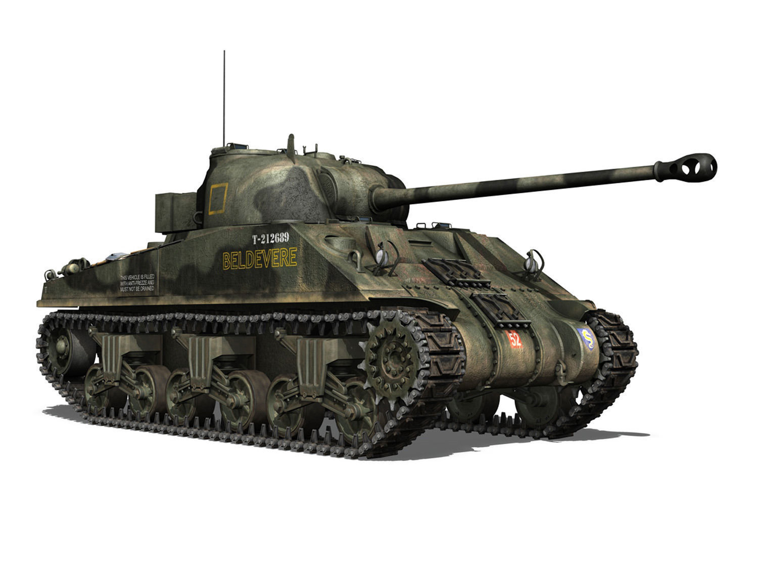 M4 Sherman MK VC Firefly - Beldevere 3D model_6