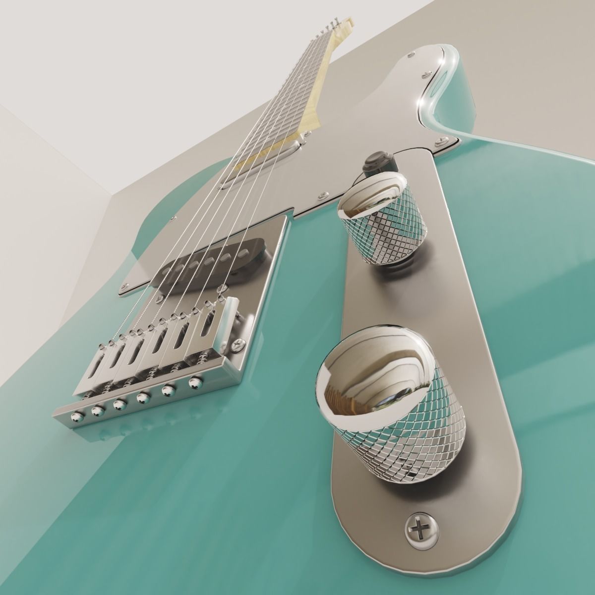 Electric guitar 3D model