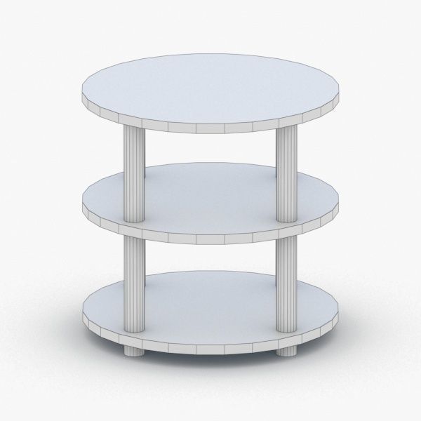 0406 - Coffee Table Low-poly 3D model_2
