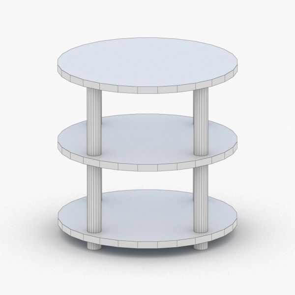 0406 - Coffee Table Low-poly 3D model_1