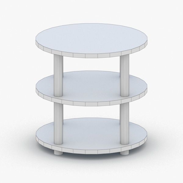 0406 - Coffee Table Low-poly 3D model_4