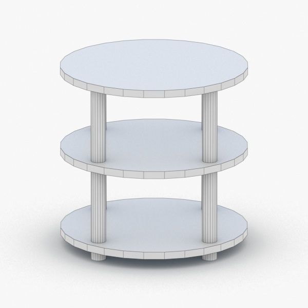 0406 - Coffee Table Low-poly 3D model_3