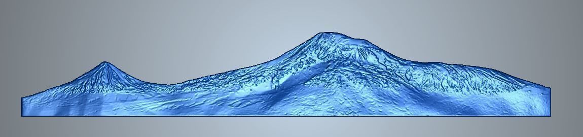 Ararat mountain Masis Sis 3D print model_10