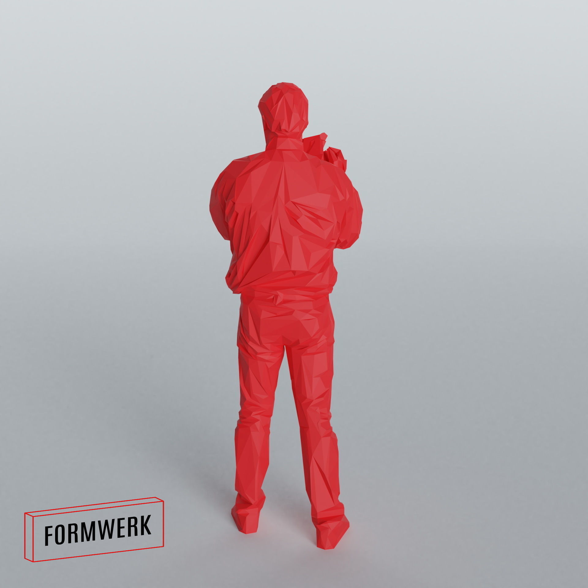Camera man 03 - Low Poly printable Low-poly 3D model_4