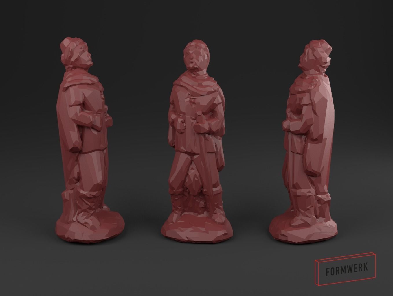 Nativity Crib figures - Low Poly 3D print model_14