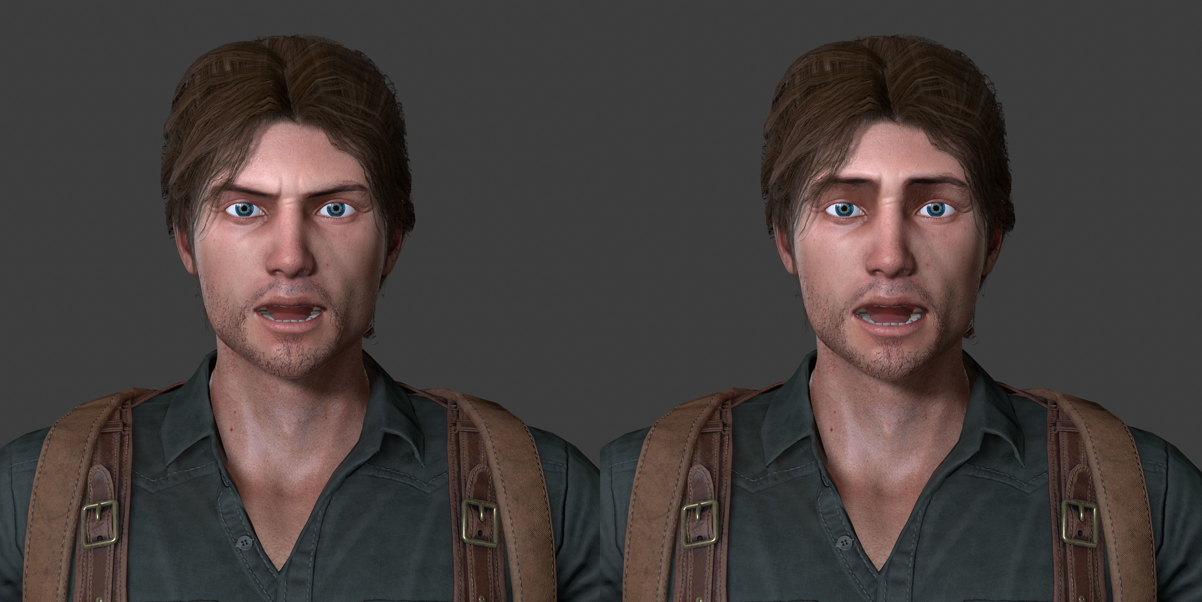 Male Survivor Low-poly 3D model_14