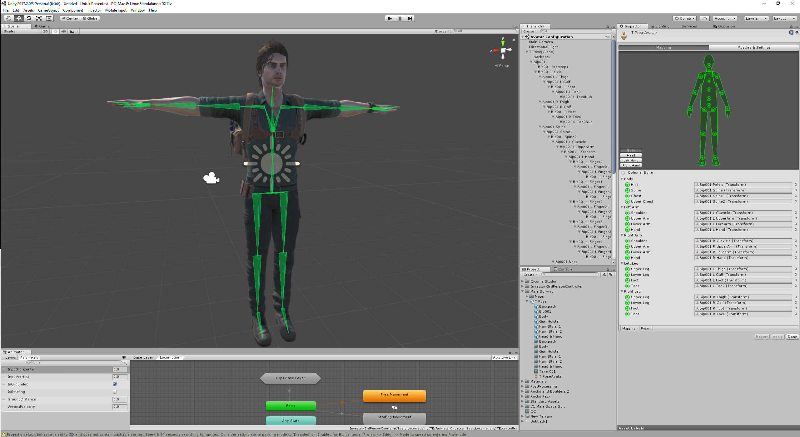 Male Survivor Low-poly 3D model_23