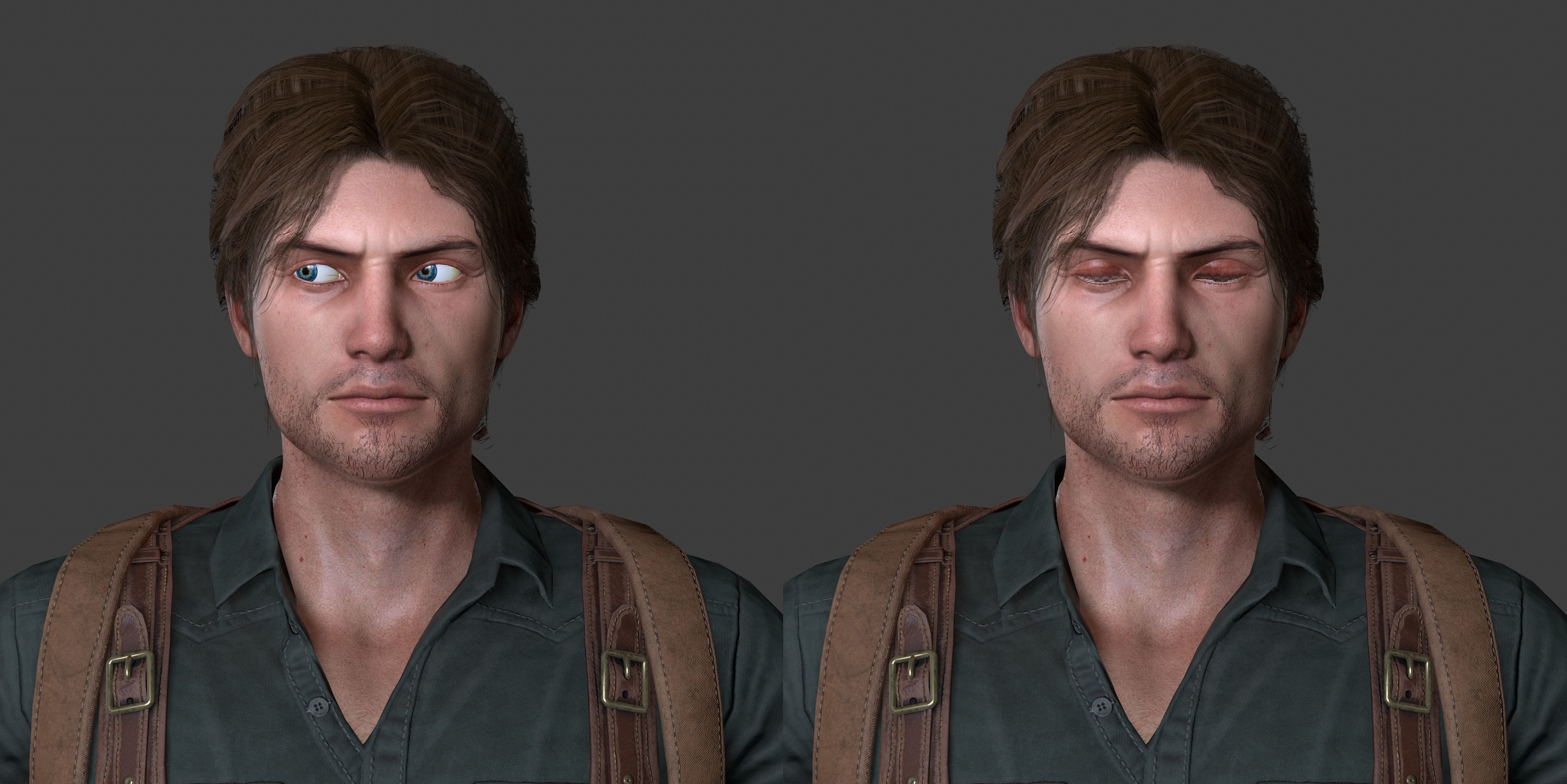 Male Survivor Low-poly 3D model_17
