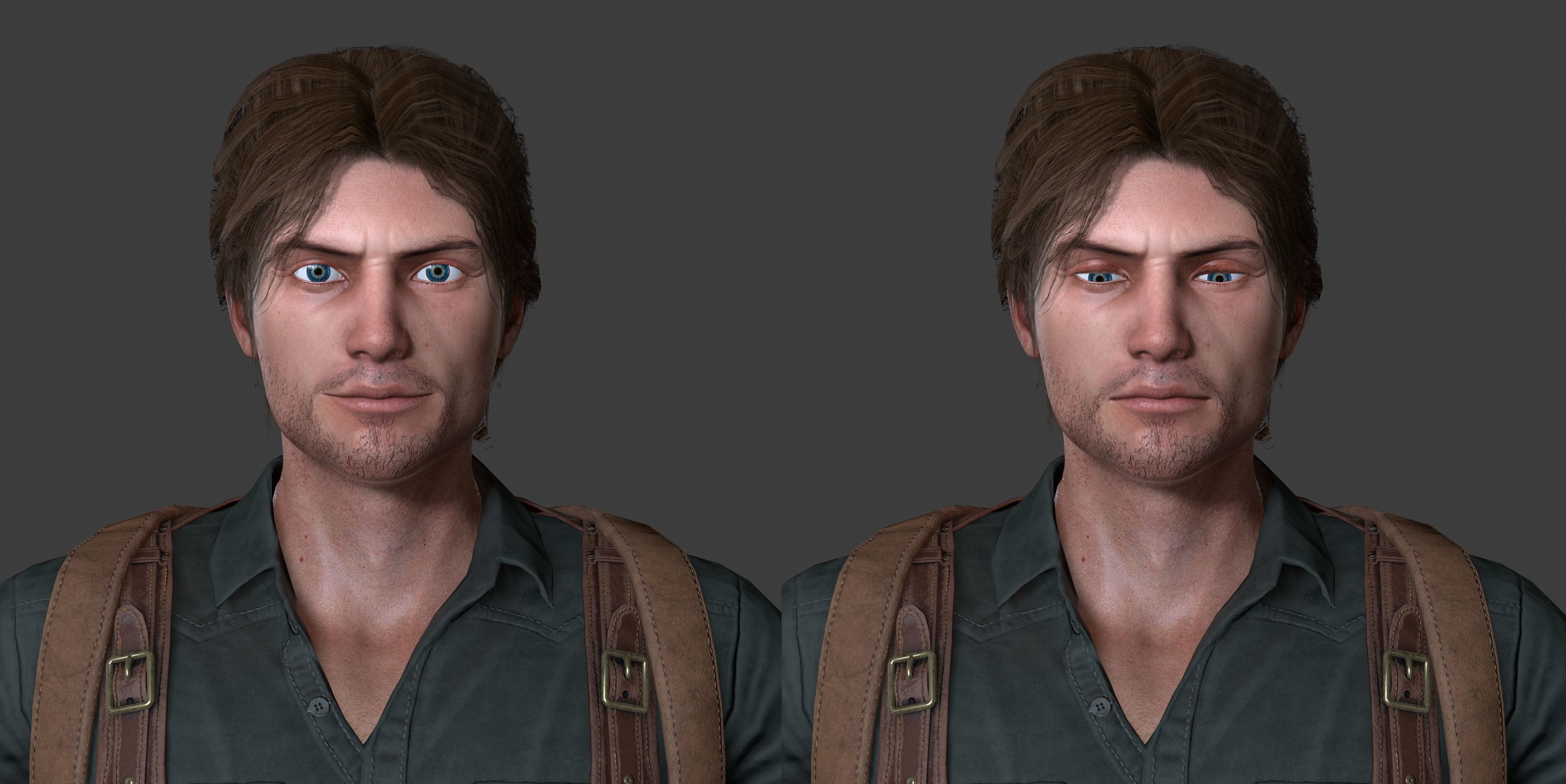 Male Survivor Low-poly 3D model_16