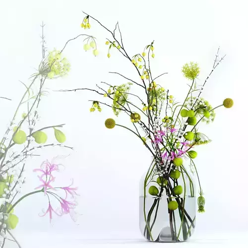 Twigs bouquet 3D model