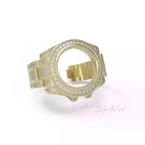 WATCH CROWNED DIAMONDS 3D PRINTABLE 3D print model