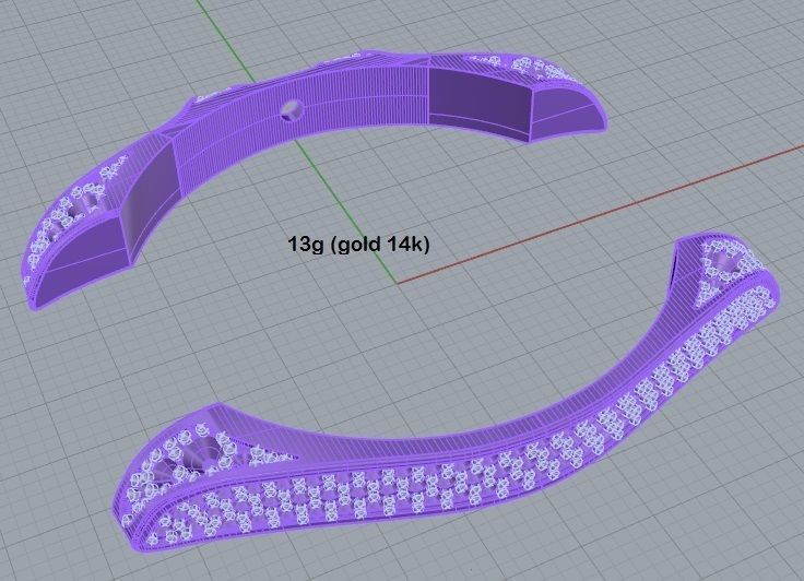 WATCH CROWNED DIAMONDS 3D PRINTABLE 3D print model_20